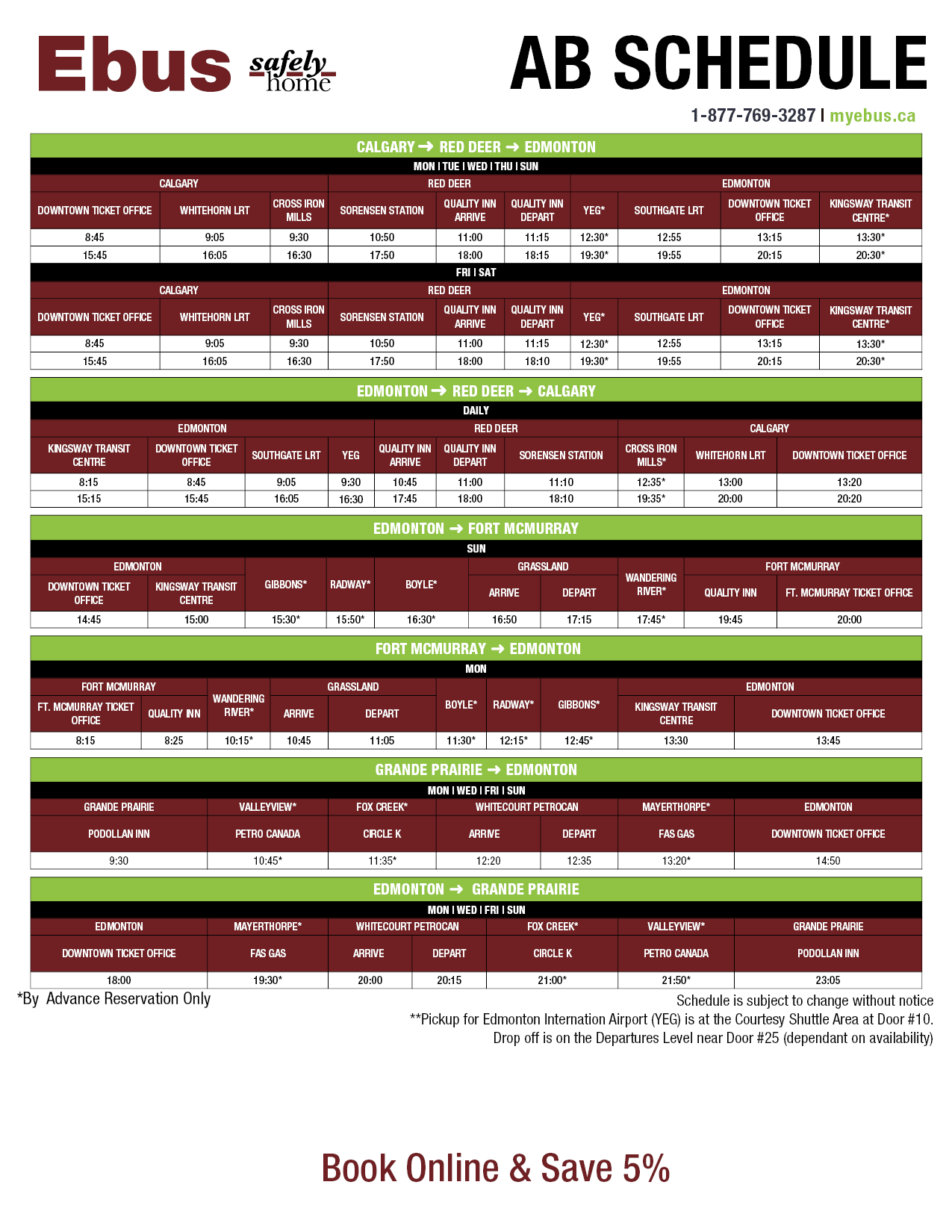 AB Schedule Ebus